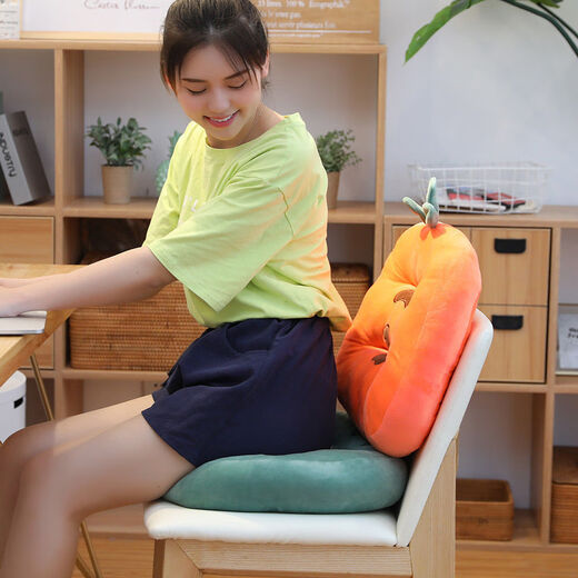 Yingzhu'er cushion office chair sedentary bench thickened seat cushion student classroom dormitory butt pad can sit on the floor mat strawberry crystal super soft short plush upgrade belt 5 increased skin-friendly cushion universal for all seasons