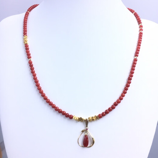 Zhaohao Coral Necklace Zodiac Year Ball Necklace