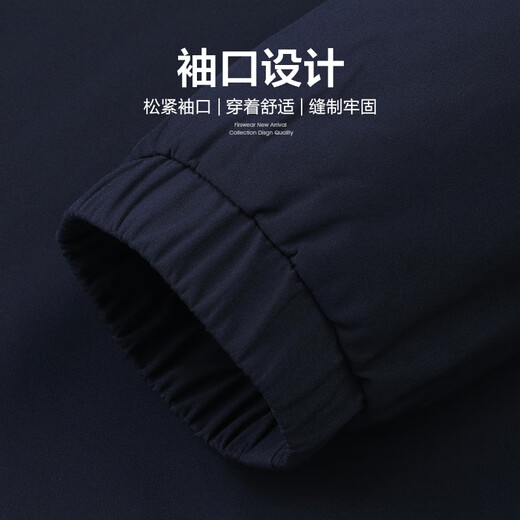 Shanshan (FIRS) Silver Fox Velvet Windproof Hooded Jacket Men's 2025 Autumn New Anti-wrinkle Plus Velvet Business Executive Commuting Jacket N Navy Velvet FT1314TM560 L (175)