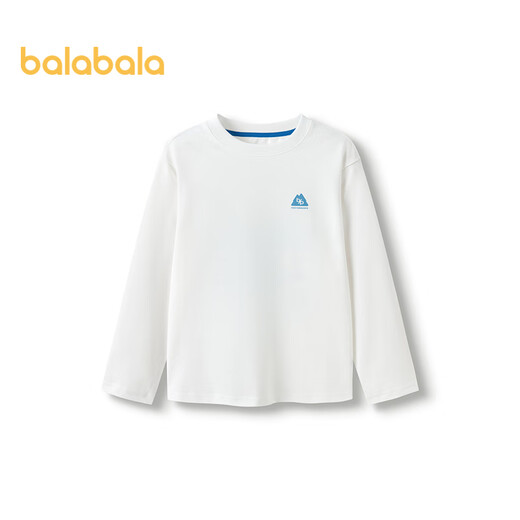 Balabala children's clothing children's long-sleeved t-shirt boys and girls 2025 spring round neck comfortable long-sleeved top 208125100201