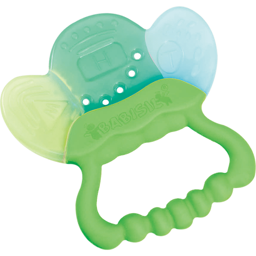 BABISIL baby teething stick, silicone chewing gum, grinding toy, 6 months old, three hardness teethers - green
