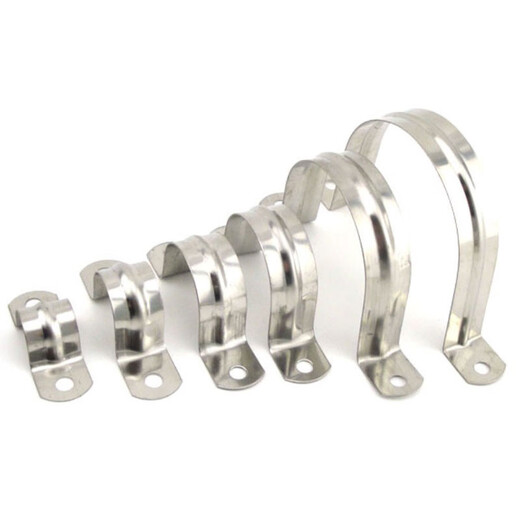 Bingyu bx-2 304 stainless steel pipe card riding card U-shaped clamp ohm card fixed card 25 (100 pieces)