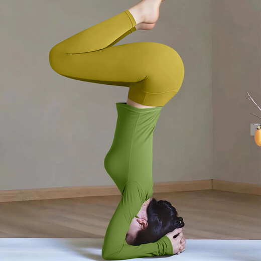 Shuangxiu Pilates Training Yoga Wear Suit for Women 2025 New High-end Naked Feeling Beautiful Sports Fitness Long Sleeve Autumn and Winter Platycodon Purple Top S 85-100