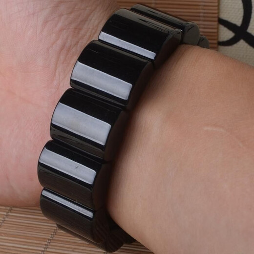 Cute natural obsidian bracelet obsidian obsidian men's Pixiu crystal bracelet bracelet for men black gold obsidian bracelet length 20 width 13 hand circumference 18 cm