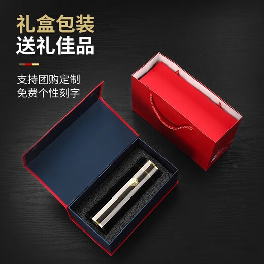 Kindl high-end 316 stainless steel thermos cup for men and women large tea cup portable water cup gift custom lettering upgraded version electroplated black gold rim 350ml tea separation