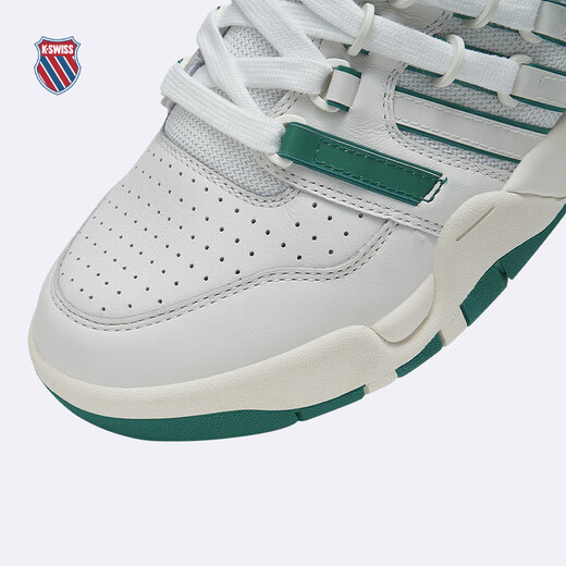 盖世威（K·SWISS）【秀场同款】休闲鞋男女春季情侣款休闲时尚满贯鞋9275-US 108温布尔登白绿诺蓝 女 37