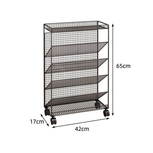 DSRAWMYT bookshelf floor-standing storage rack next to the desk removable book storage bookcase with wheels simple bookshelf next to the desk