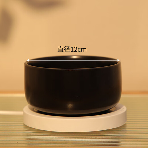 风宠猫咪恒温饮水机饮水器酸奶机水碗加热猫喝水喂食喂水神器猫碗冬天 【350ml】纯黑陶瓷碗+多档温度可