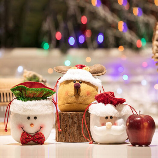 Abaoli Christmas decorations Christmas apple bag Christmas Eve gift bag children's kindergarten candy bag gift bag