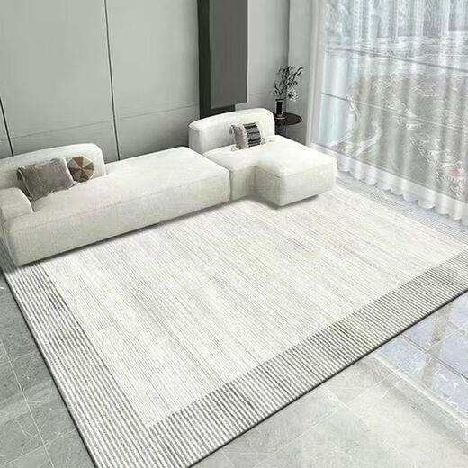 Yingzhuer carpet living room modern simple Nordic ins style gray high-end light luxury sofa coffee table blanket hairless bedroom floor mat simple but extraordinary-01 100*200cm
