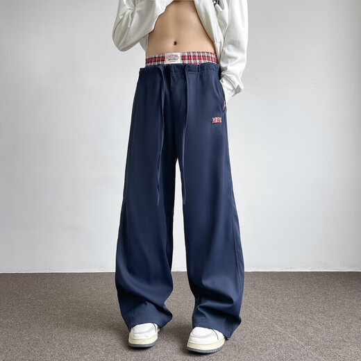 Cotton velvet pants men's autumn and winter new trendy brand loose thickened casual pants men's ankle-tied large size sports trousers A16 dark gray velvet high quality 27 2XL 145Jin Jin equals 0.5kg -165Jin Jin equals 0.5kg