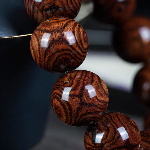 达隆海南黄花梨手串男2.0海黄正芯对眼大X纹文玩佛珠手链把件女 GSHD021(收藏级大黑线鬼脸对眼)