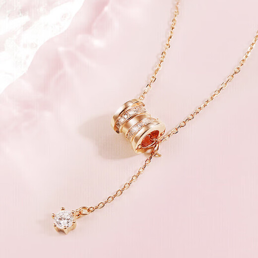 Fanci Fan Qi small waist silver necklace female bracelet girlfriend light luxury high-end gift birthday necklace + bracelet