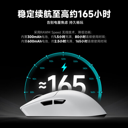 仁魔SA-MH01无线游戏电竞鼠标PAW3395/3950热插拔微动蓝牙三模办公鼠标有线 中大手轻量化电脑滑鼠 MH01PRO白色【3950热插拔微动+无线8K】 三模连接