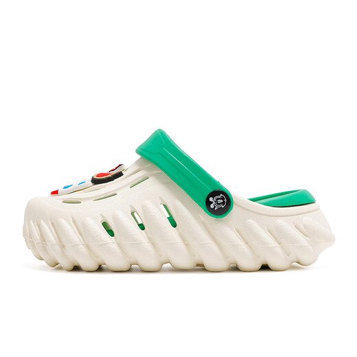 Babudou Kinderschuhe Sommer mittlere und große Kindersandalen für Jungen-Lochschuhe Kinderstapel 117542168 Meter/Grasgrün 34-35