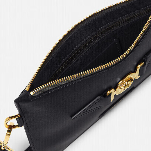 Versace men's metal logo clutch bag for boyfriend