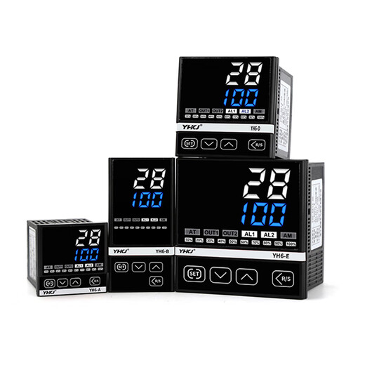YH6 thermostat pid temperature controller thermostat switch fully automatic intelligent digital display strap RS485 communication YH6-AK122048*48 dual output