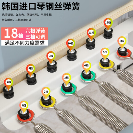 Fengziyan Pilates Foldable Core Bed Small White Bed High-end Home Yoga Studio Personal Training Commercial Fitness Equipment Free Tutorial Basic Folding + Domestic Piano Wire + PU Leather Black