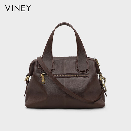 Viney cowhide bag women's bag large capacity portable commuting shoulder crossbody bag birthday gift high-end gift to girlfriend and wife