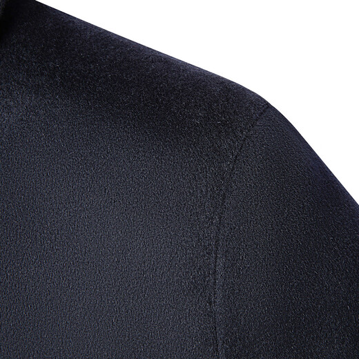 梦特娇（MONTAGUT）纯绵羊毛秋冬保暖质感翻领夹克成熟挺括外套男 JG 藏青 L 