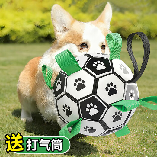 Huanpet.com Pet Dog Toy Football Bite-resistant Molar Ball Puppy Border Collie Bichon Golden Retriever Large Self-Playing Boredom Relief Artifact