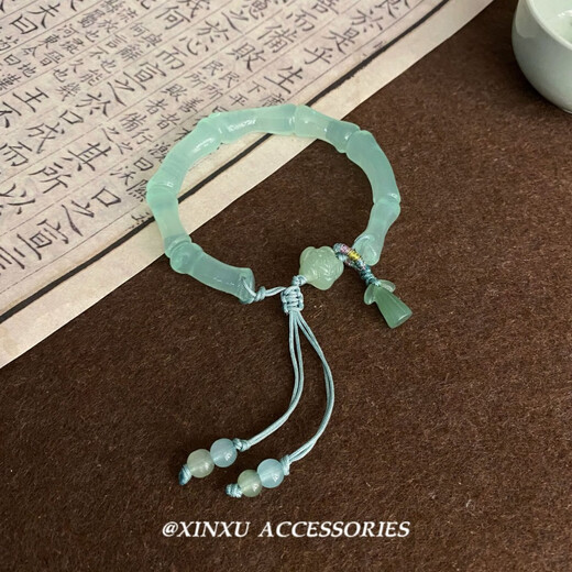 LEMIAO Neue Chinesische Lotus Bambus Harz Armband frauen Chinesischen Stil Mode Armband Persönlichkeit Armband Geschenk SL1049