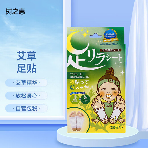 Tree Eishu no Meizuki Nakamura Foot Beauty Natural Bamboo Sap Mugwort + Ginger Foot Patch 30 patches/box*2 imported from Japan