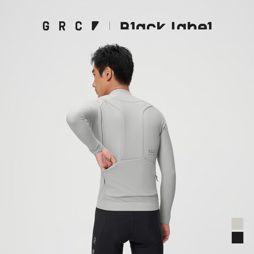 GRC Unruly Black Label Black Label Series Autumn and Winter Fleece Cycling Jacket Men Rain Fog Gray XL