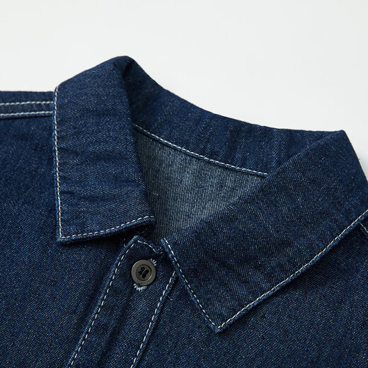 ASK JUNIOR Boys' Jacket 2025 Autumn Medium and Large Children's Denim Jacket Children's Contrast Color Jacket Trendy Blue 160