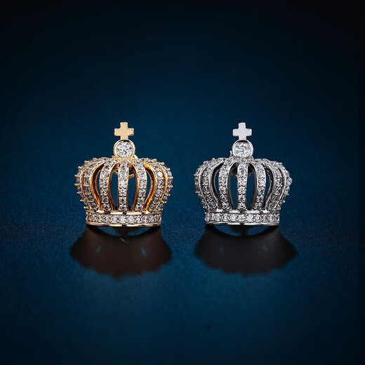 WOUG high-end suit brooch men's simple corsage business shirt collar pin collar button collar flower crown emblem gold