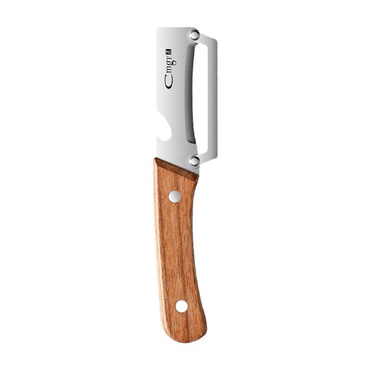 Multifunctional solid wood peeling knife kitchen stainless steel potato peeling knife fruit and vegetable peeling knife asparagus and winter melon peeling new product multifunctional solid wood peeling knife 1 piece