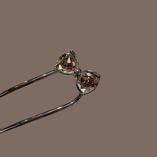 Two Worlds of Love French Cheongsam Hairpin Women's Hairpin Simple Hairpin U-shaped Hairpin Headgear Ancient Style Costume Hairpin Hairpin Bowknot Hairpin