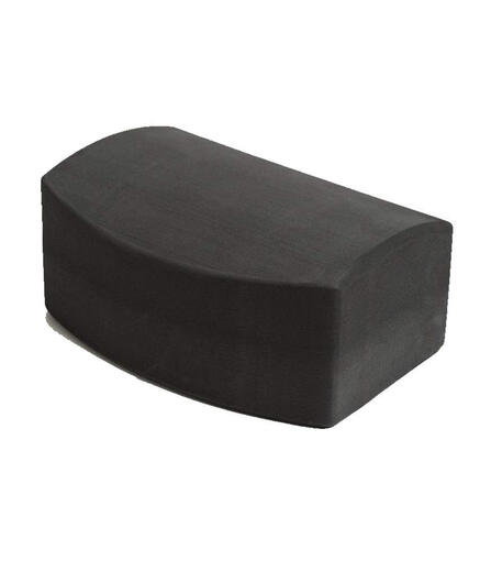 MANDUKA environmentally friendly recycled EVA foam yoga bricks, high density, lightweight and non-slip, Pilates fitness aid, thunder gray