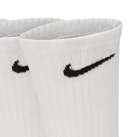 NIKE socks men's comfortable breathable sports socks mid-calf socks three pairs SX7676-100 white L