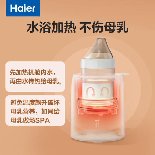 Haier Constant Bottle Warmer Baby Bottle Warmer Bottle Heating, Soaking, Thawing and Sterilizing Four-in-One Single Bottle/Milk Warming Sterilization Breast Milk Thawing Hot Food Supplement S02