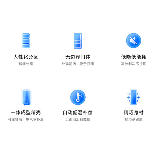 Mijia Xiaomi produces 215 liter three-door small household refrigerator, three-door, three-temperature, energy-saving, quiet operation, refrigeration and refrigeration, rental dormitory BCD-215MDMJ05