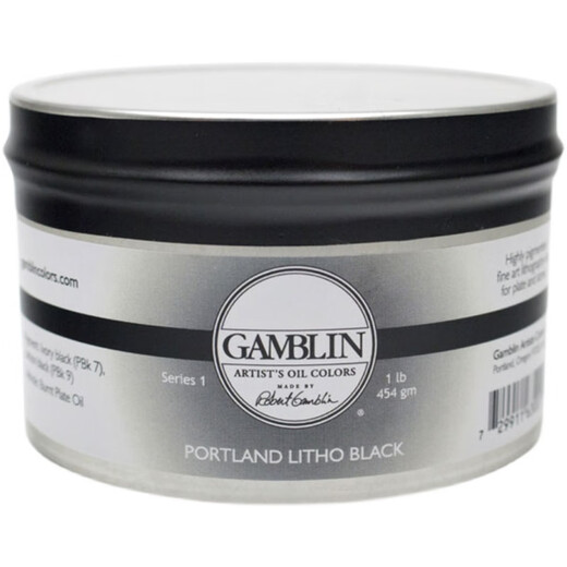 Canson American Gamblin copper engraving ink GAMBLIN ETCHING INK etching gravure printing pigment anti-adhesive Portland hard black 300ml single box