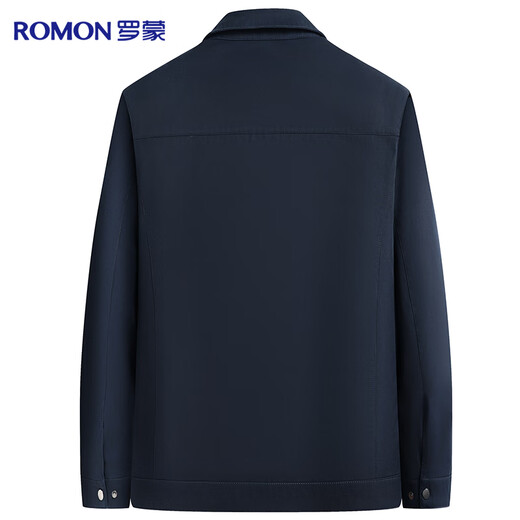 Romon 100% cotton jacket men's young and middle-aged spring and autumn coat work wear casual lapel dad wear men's jacket