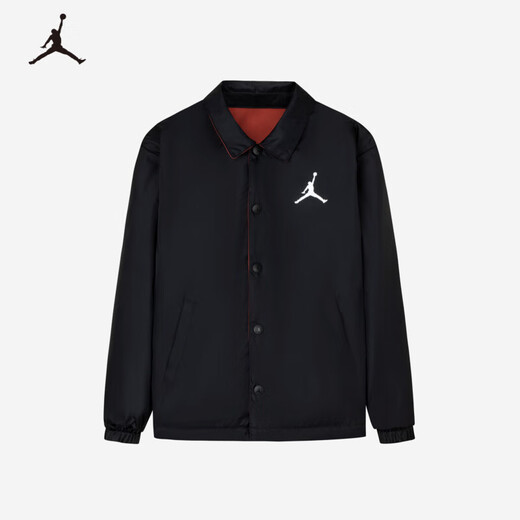 Jordan Nike AJ children's clothing boys' jackets children's autumn new windproof reversible tops red ocher