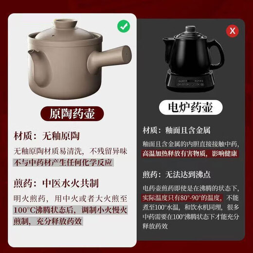 Persson old-fashioned traditional Chinese medicine frying pan household boiling medicine casserole crock pot boiling traditional Chinese medicine unglazed medicine pot frying pan decoction medicine jar open fire 5L