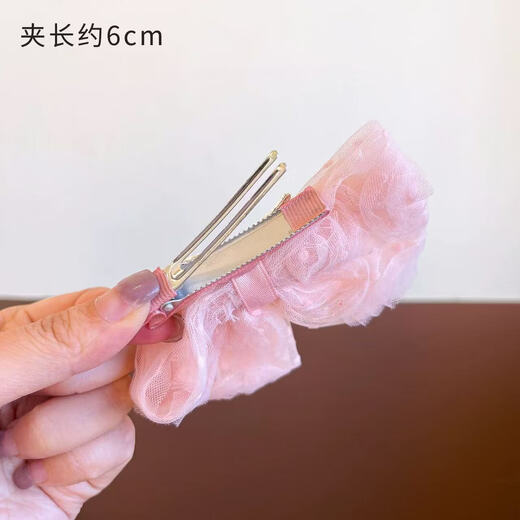 Children's three-dimensional crown hairpin headdress girl princess high-end headdress little girl hairpin baby hair accessories top clip TS384-02 pink crown anti-rust clip