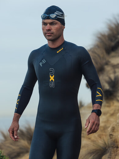 2XUPropel Series P 1 Coldproof Swimsuit Men's Wet Suit Thickened One-piece Professional Training Warm Winter XS