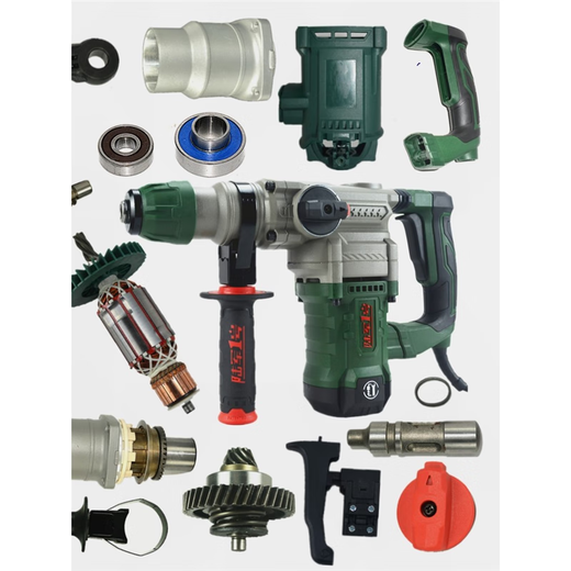 陆军1号陆军一号32B电锤b镐搞机齿轮箱壳调扭活塞碳刷开关转定子离合配件 32B双用电锤一台