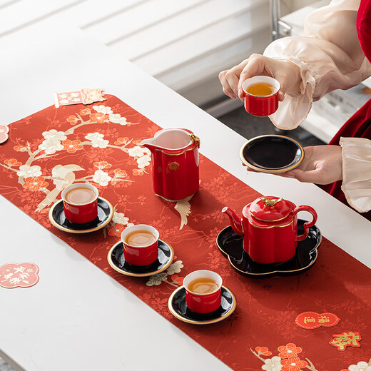 Forbidden City Culture, 12-piece tea set, high-end tea set, wedding gift, cultural and creative gifts from the Palace Museum
