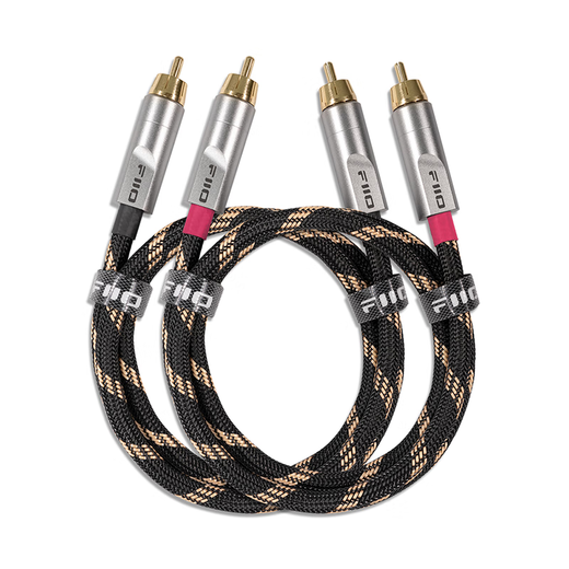 FiiO LR-RCA4 Dual RCA 164-strand 5N pure copper silver-plated analog audio cable L size (150 cm)