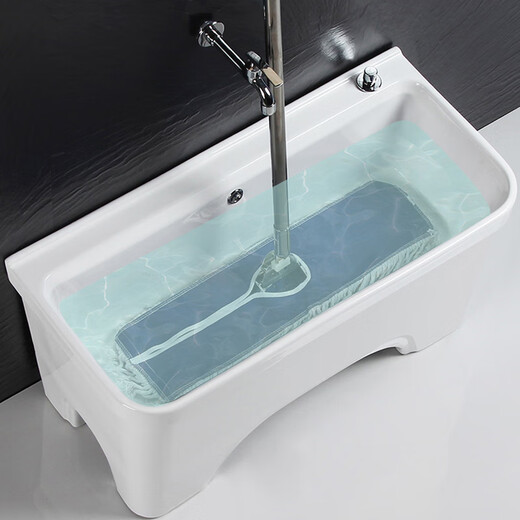 Extra rectangular high-foot household extra-large mop pool balcony ceramic mop pool wash basin mop pool M160 (with holes) + Taiwan control + universal faucet