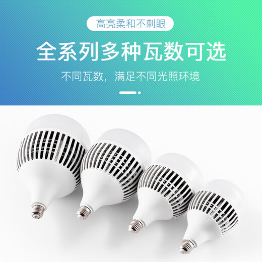 Deyan LED light bulb energy-saving lamp white light super bright high-power indoor lighting commercial factory e27 screw bulb 100W-engineering type-E27 screw/1 pack