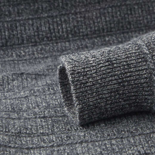 Judger 100% sheep wool men's wool sweater cardigan 2025 autumn and winter new business casual lapel sweater jacket