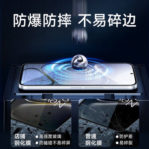 KOOLIFE anti-shattering edge, suitable for OnePlus Ace6 tempered film 1+OnePluS Ace6 mobile phone film protective film, full screen glass covering, ultra-thin high-definition, dust-proof and fingerprint-proof