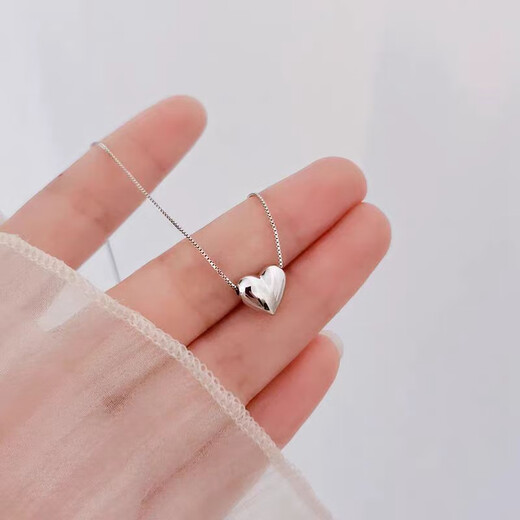 Baozha PT950 platinum love necklace women's high-end 2024 new platinum pendant clavicle chain girlfriend gift platinum love necklace